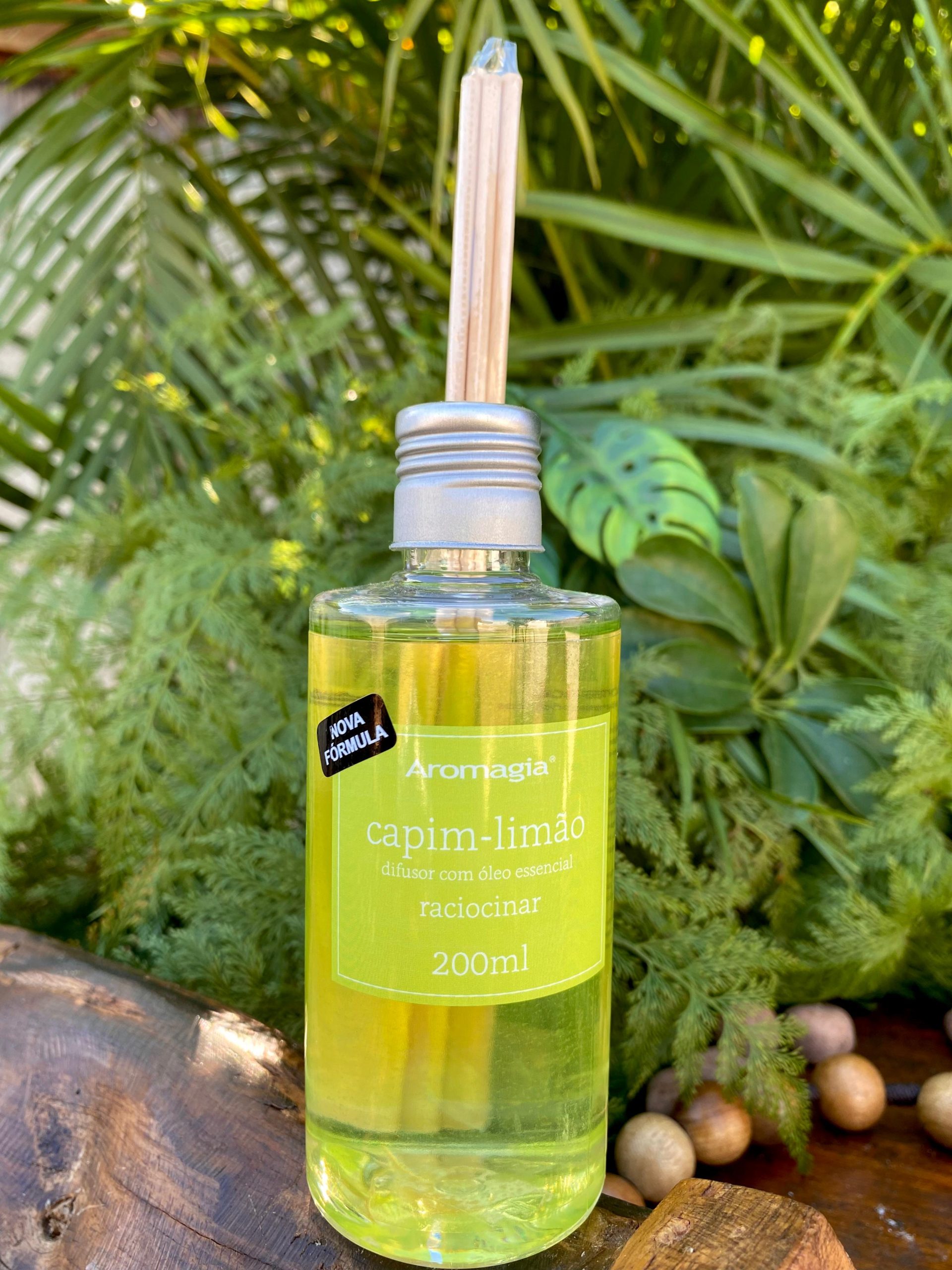 Difusor por varetas Aroma Sticks Aromagia - Capim Limão 200ml