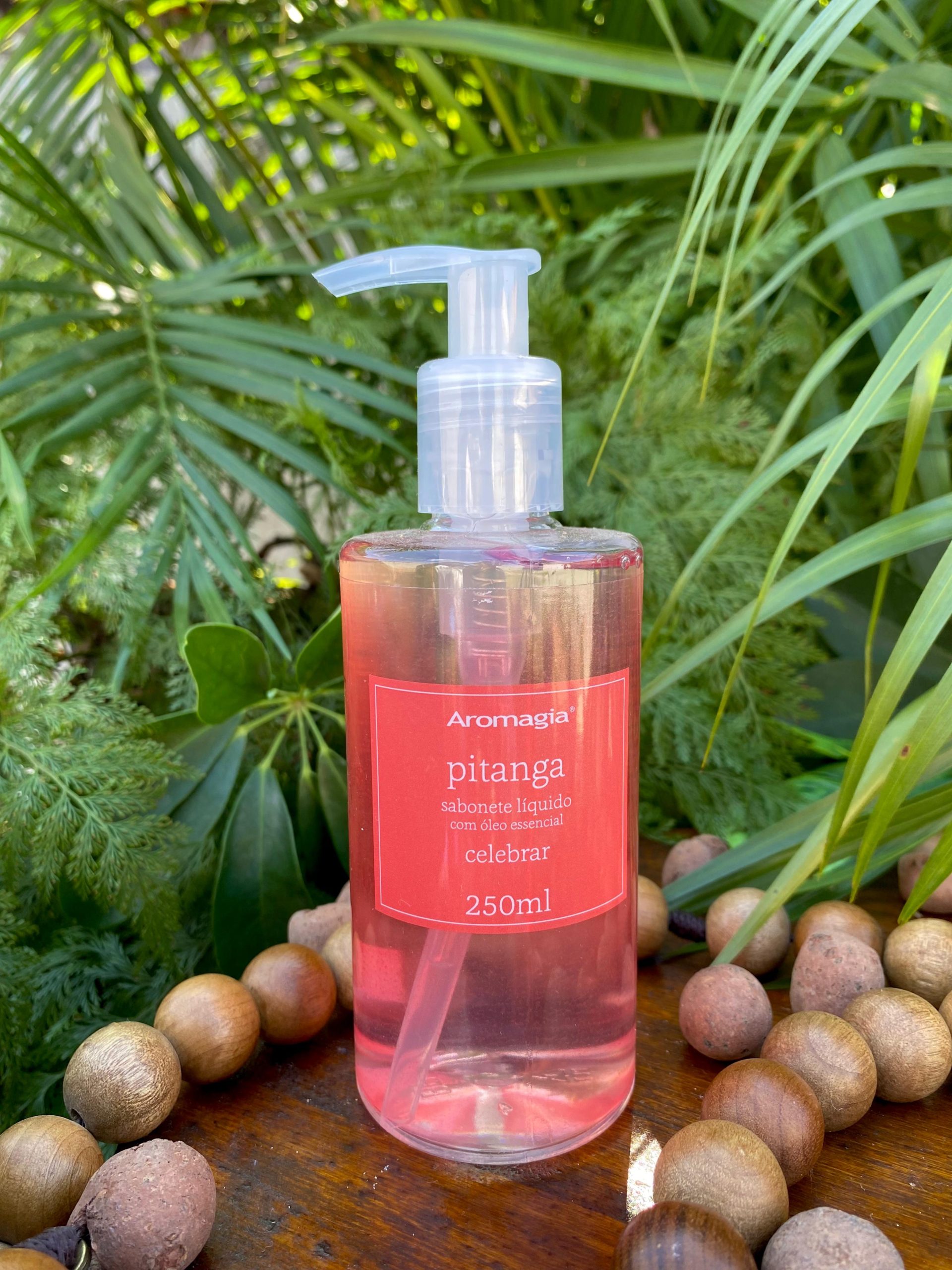 Sabonete Líquido com Óleos Essenciais, para as Mãos Aromagia - Pitanga 250ml