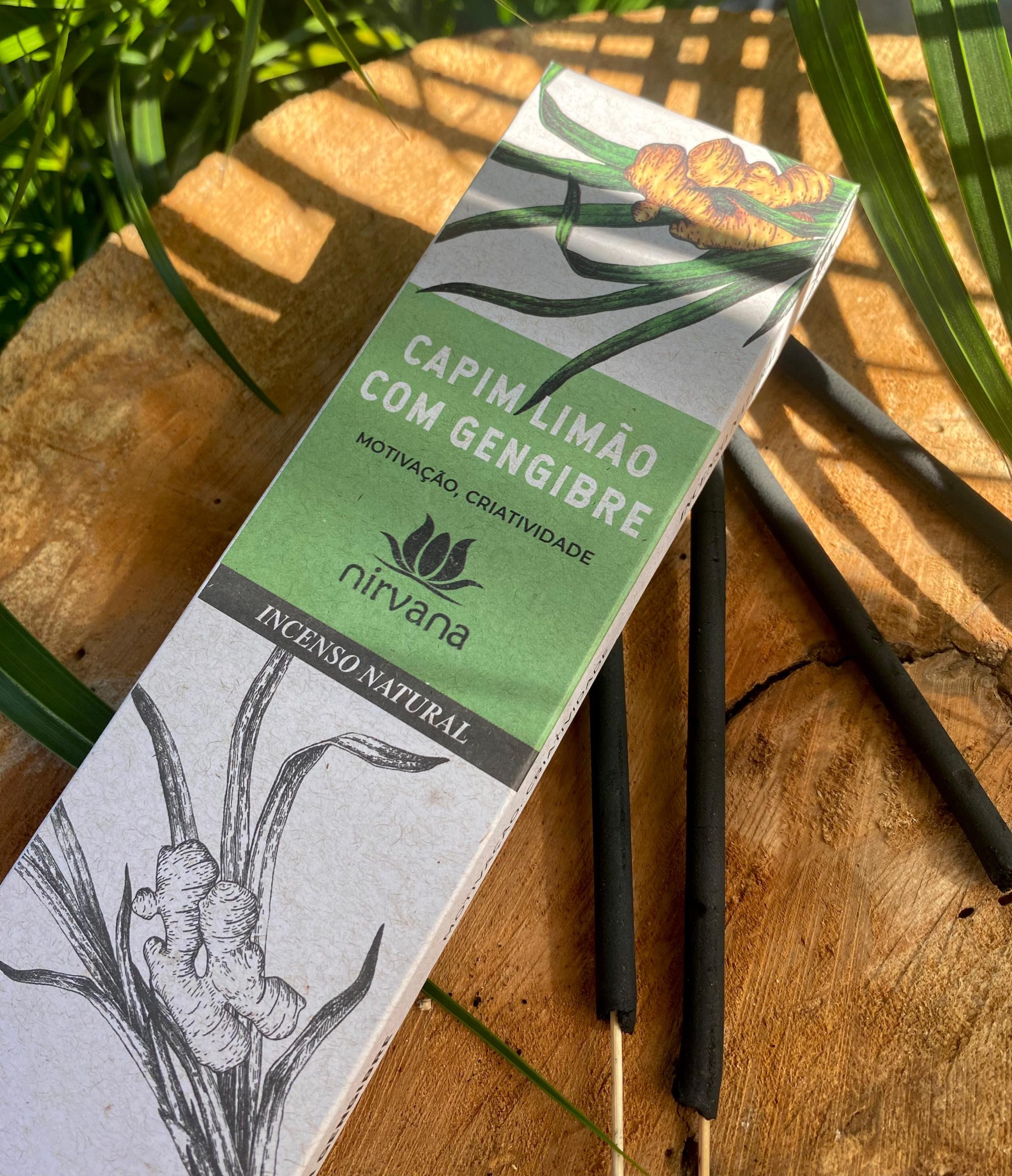 Nirvana Incenso Natural - Capim limão com Gengibre - Image 2