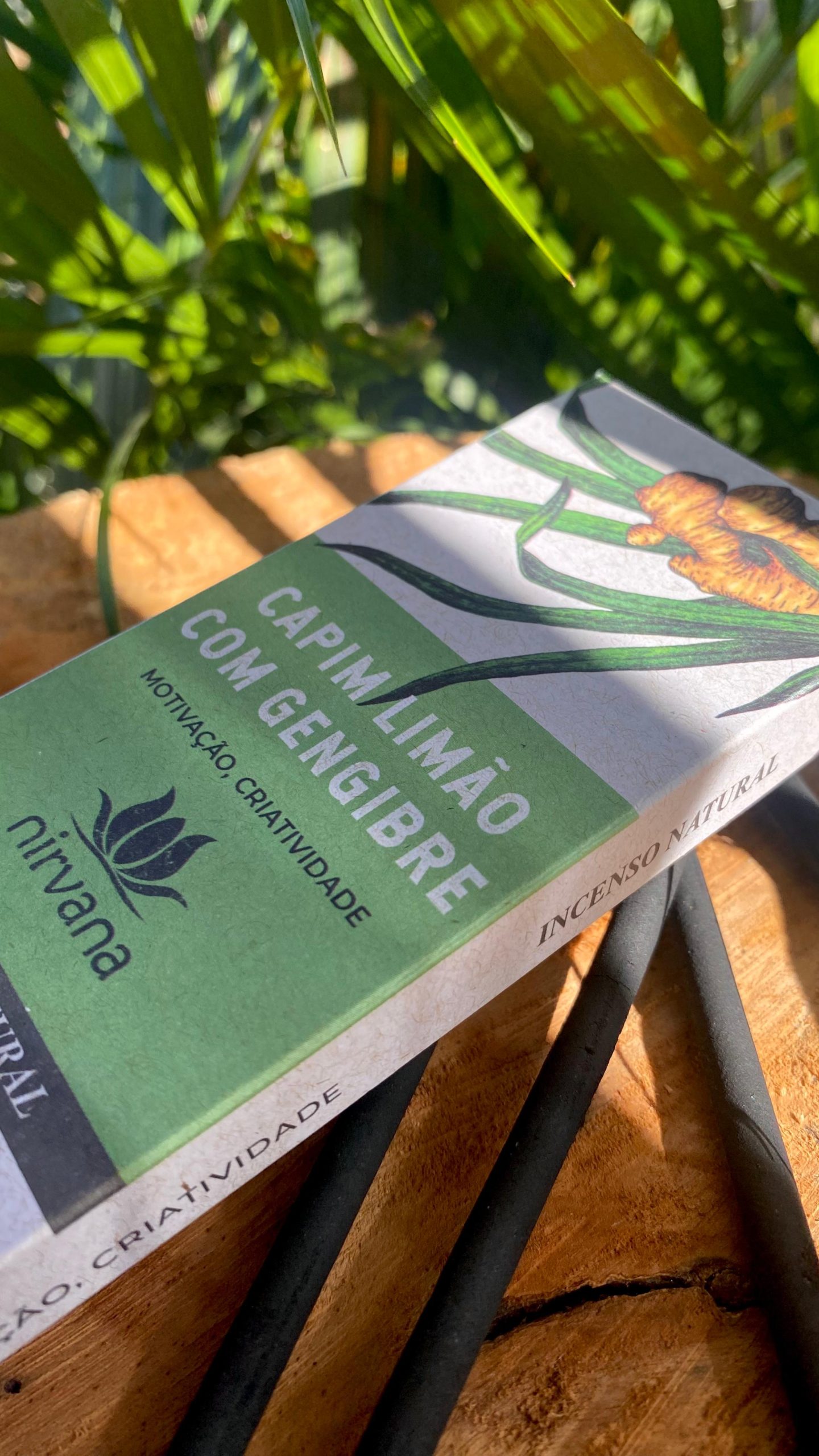 Nirvana Incenso Natural - Capim limão com Gengibre