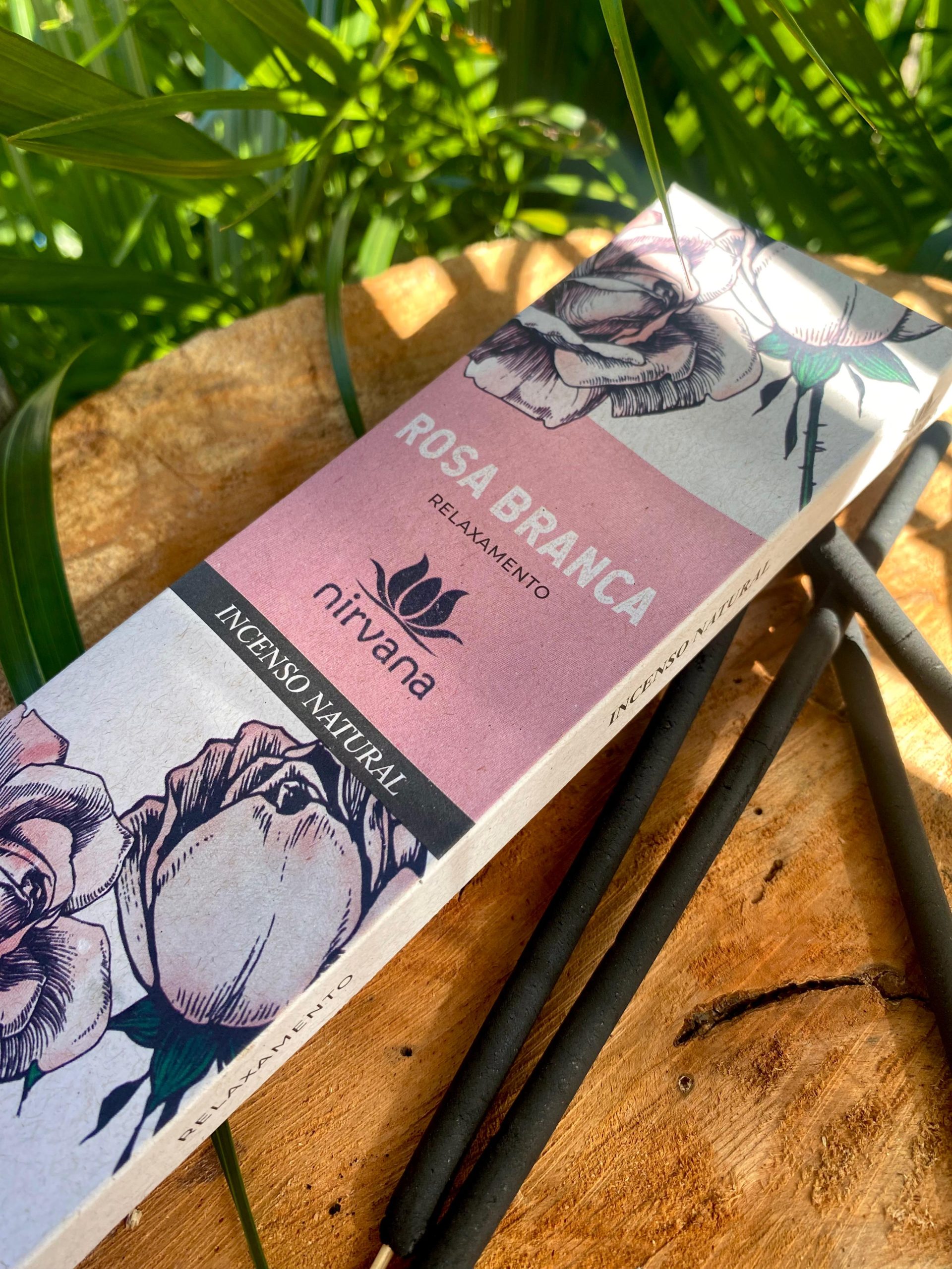 Nirvana Incenso Natural - Rosa Branca - Image 3