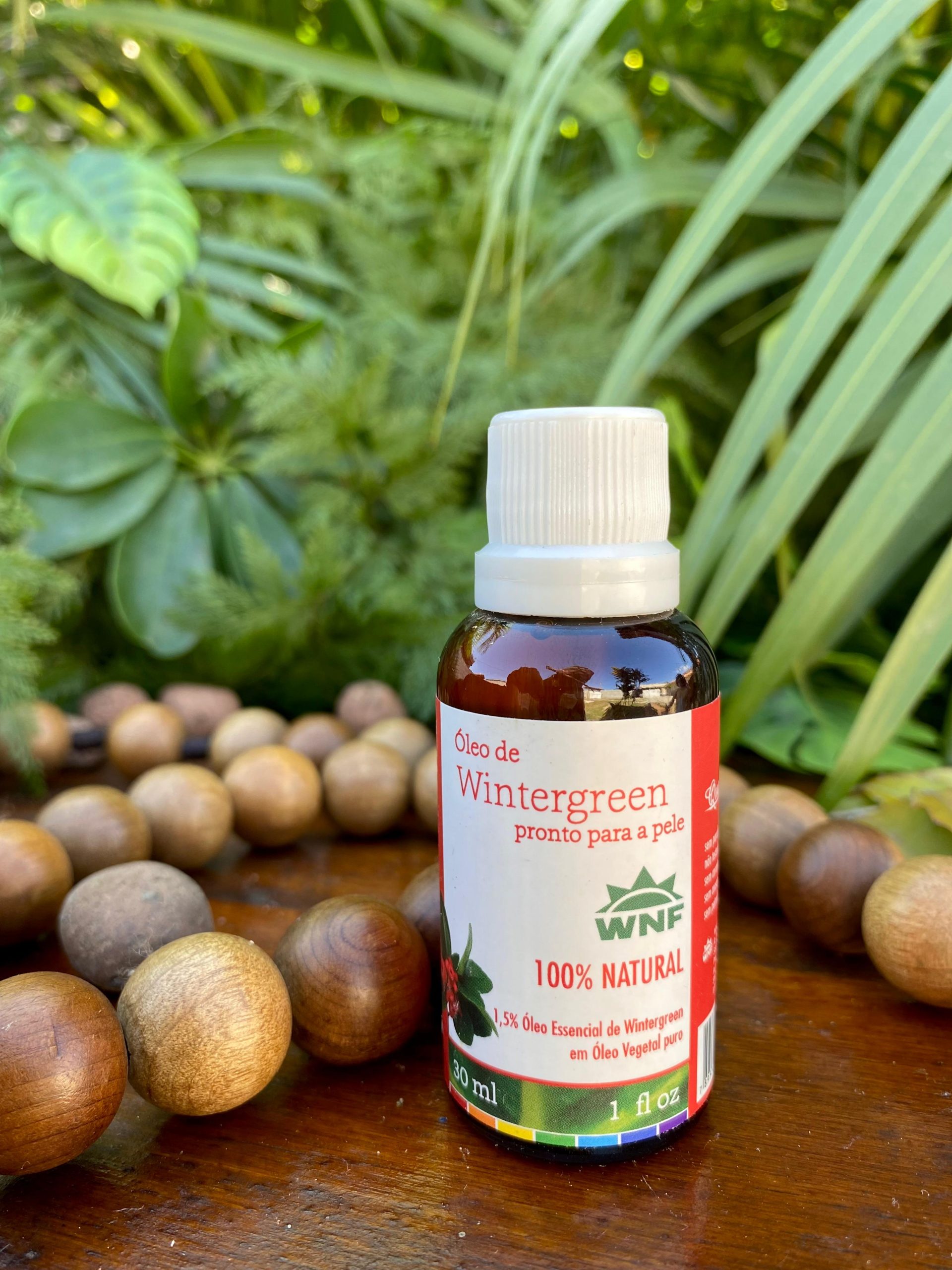 Óleo de Wintergreen WNF pronto para pele – 30ml